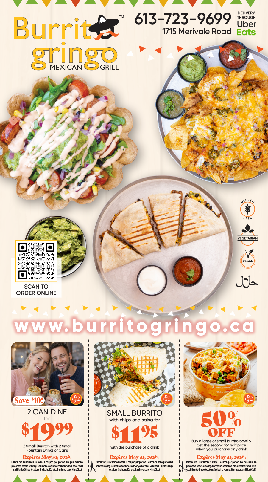Burrito Gringo Menu